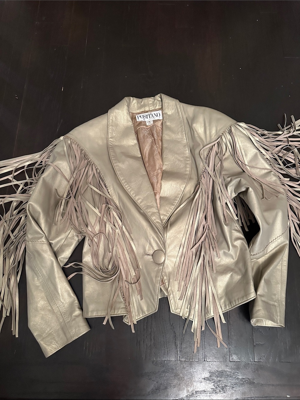 VINTAGE ROCKSTAR FRINGE LEATHER JACKET